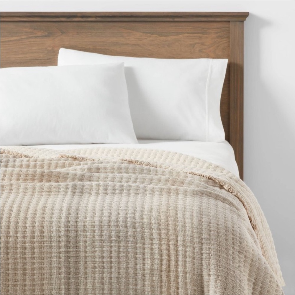 NWOT 60'×80" Woven Striped Bed Throw
- Threshold